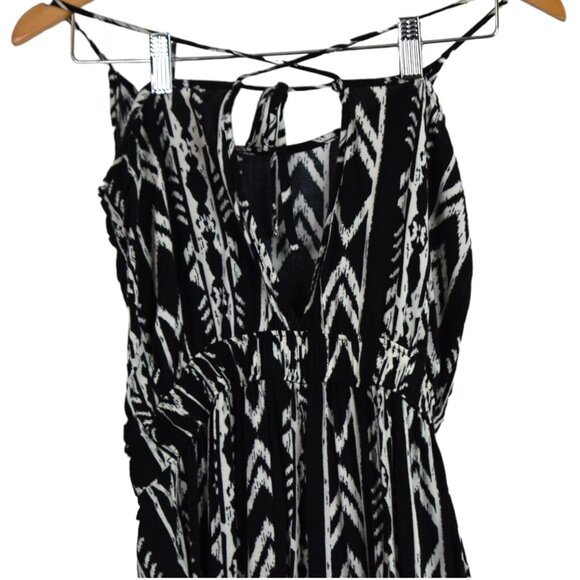 Abercrombie & Fitch Jumpsuit S Womens Crossback Tribal Print Boho Festival - Picture 8 of 9